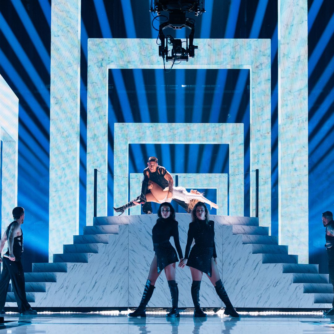 Primer ensayo de Melody en Eurovisión 2025 sobre el escenario del St. Jakobshalle de Basilea