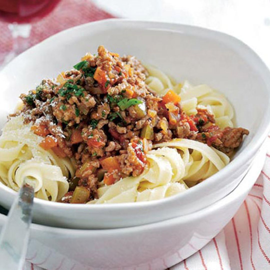 'Tagliatelle' con boloñesa de cerdo ibérico