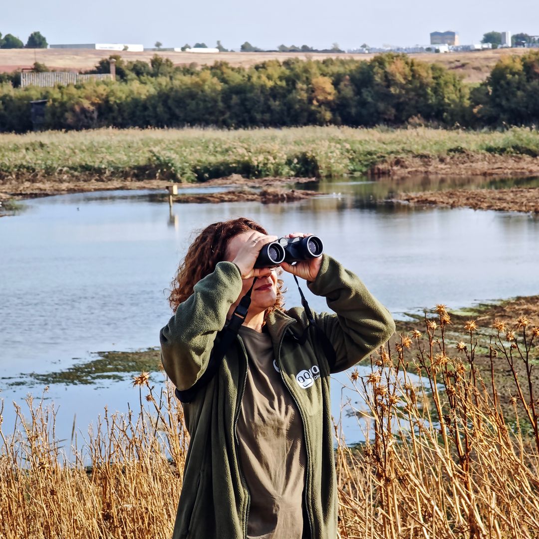 Vicky García Navarro en la laguna de la Eguilla, Alcázar de San Juan, Ciudad Real 