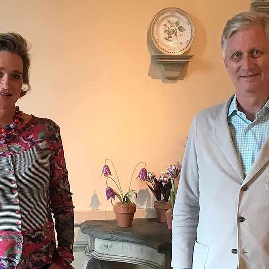 Delphine Boël conoce a su hermano, Felipe de Bélgica, tras obtener el título de princesa