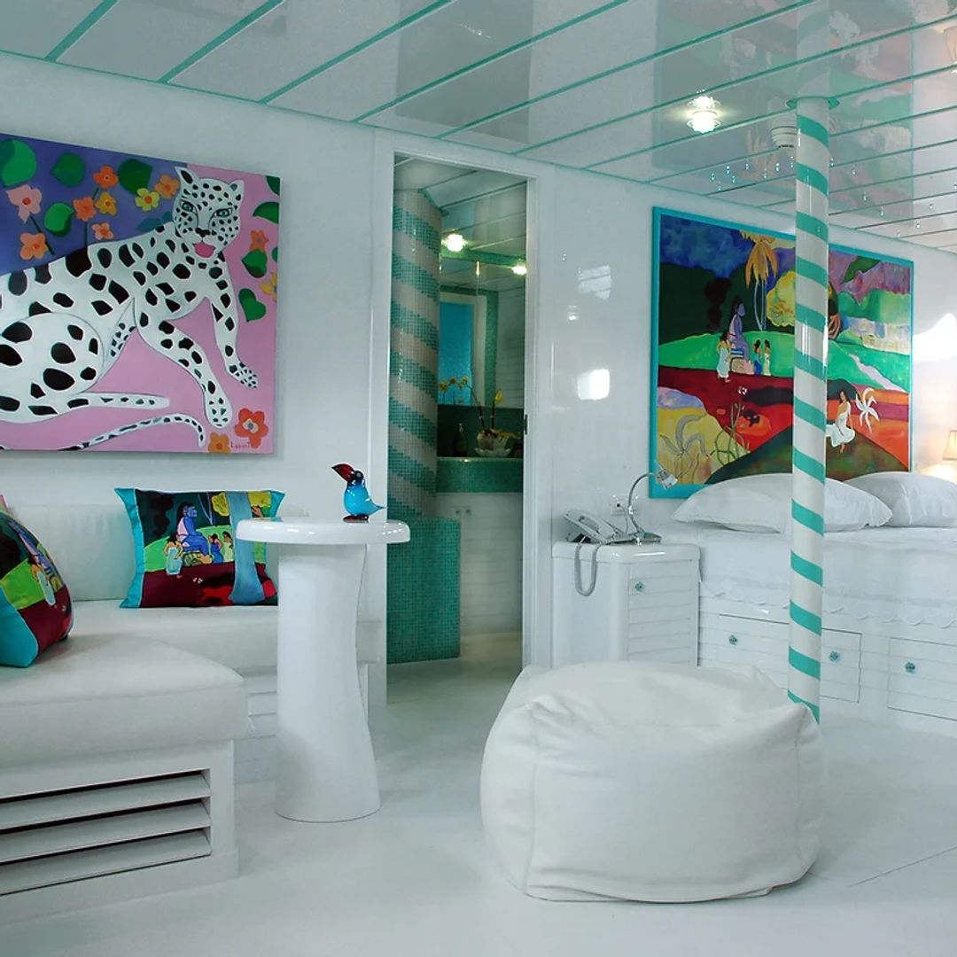 Cabina del Mata Mua, el barco de la baronesa Thyssen