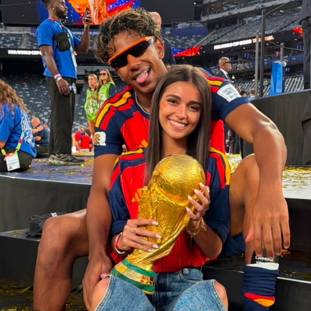 Así celebraron Lamine Yamal y su novia Inés García el triunfo de España en el Mundial