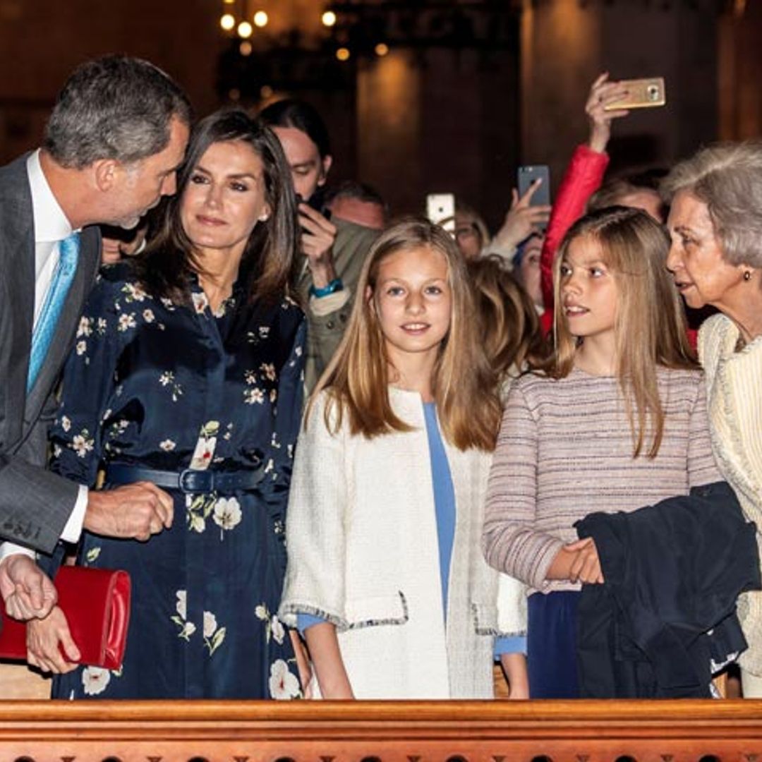 Sonrisas y confidencias en la Catedral de Palma para dejar atrás las rencillas del año pasado