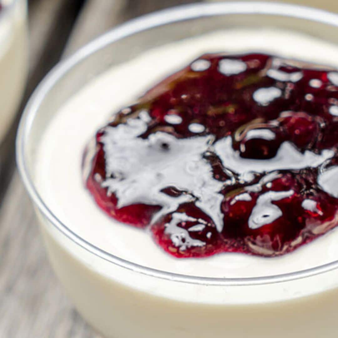 'Cheesecake' individual con confitura de moras