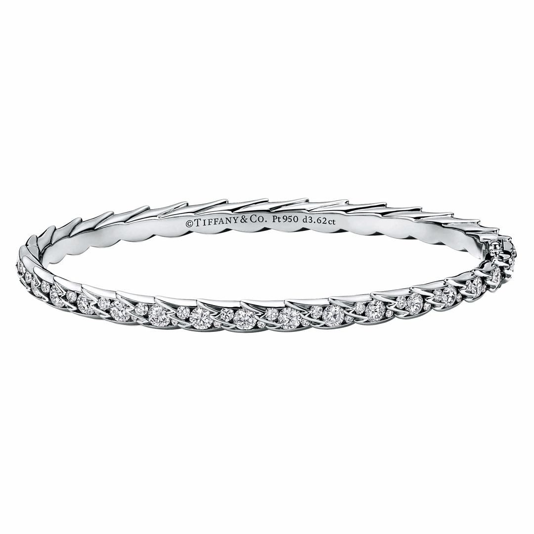 Pulsera de platino con diamantes (c.p.v.), de Tiffany & Co.