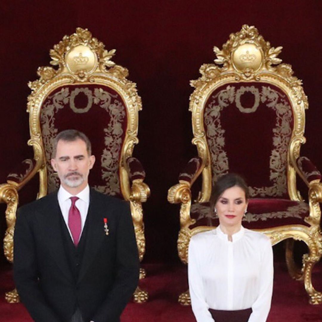 Los Reyes abren los salones del Palacio Real para recibir al Cuerpo Diplomático