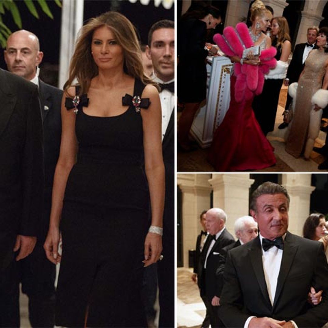 Cientos de invitados y un menú de lujo... Donald Trump brinda por el año más importante de su vida al más puro estilo Hollywood