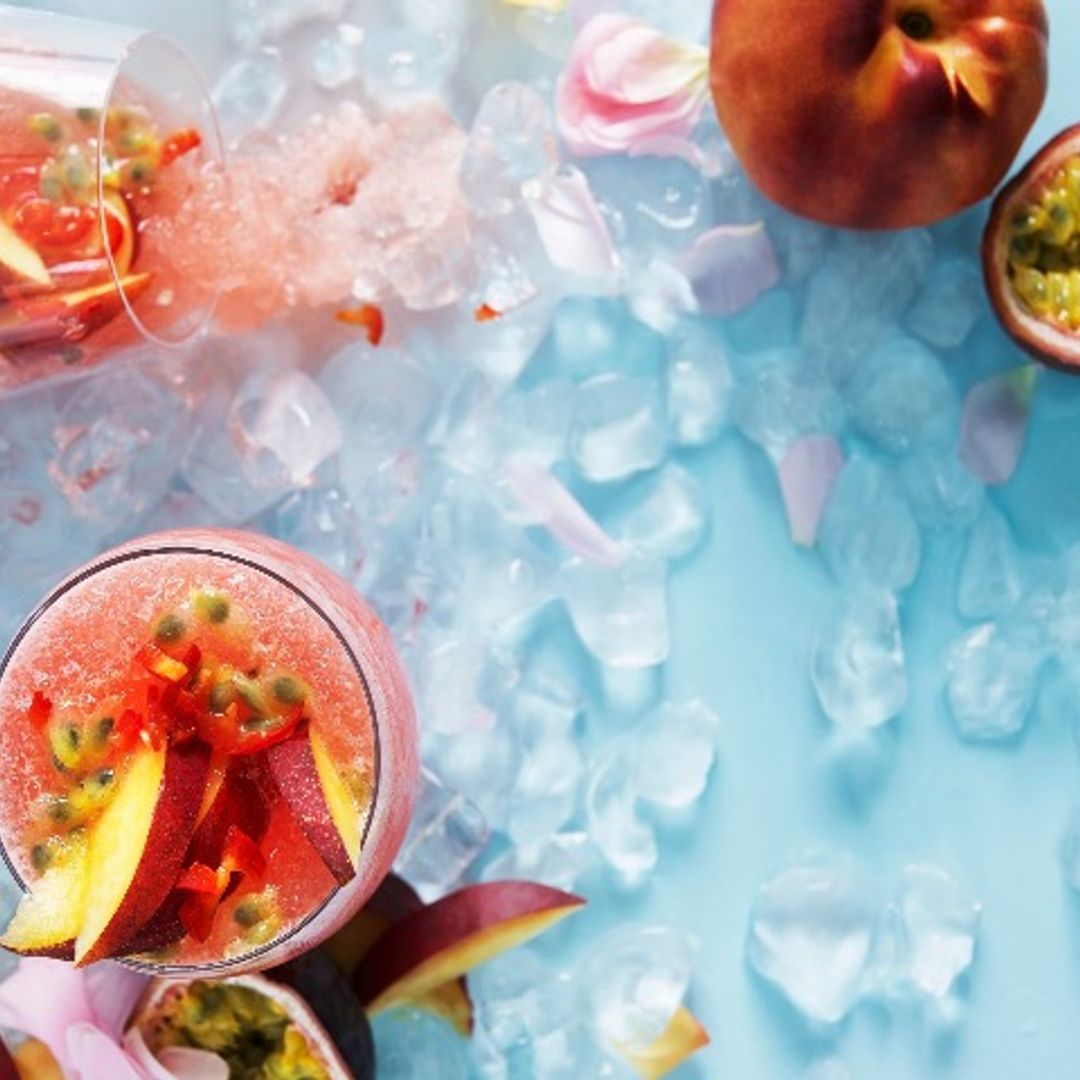 Granizado de nectarinas y maracuyá