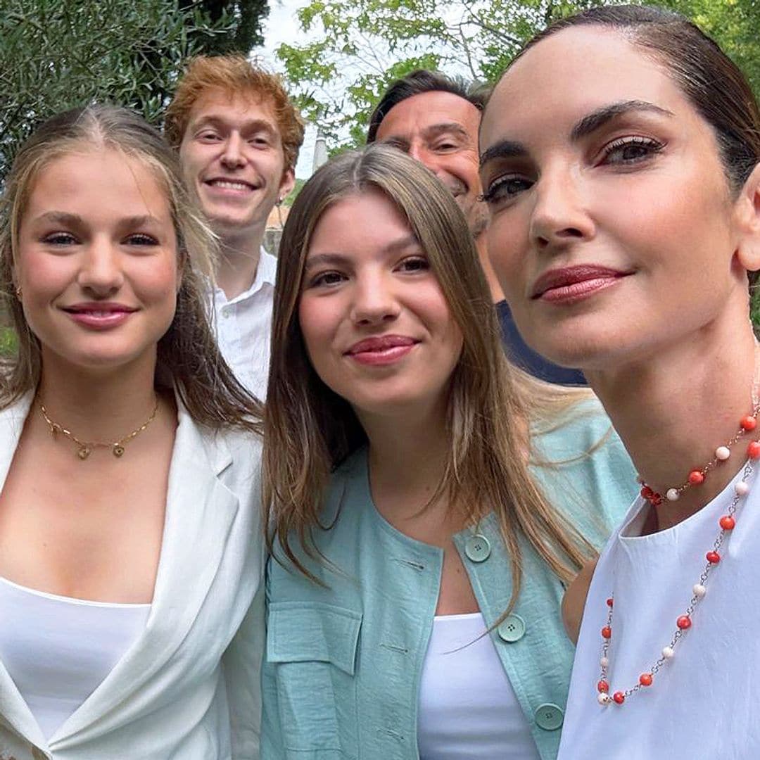 Eugenia Silva protagoniza un simpático momento con Leonor y Sofía 