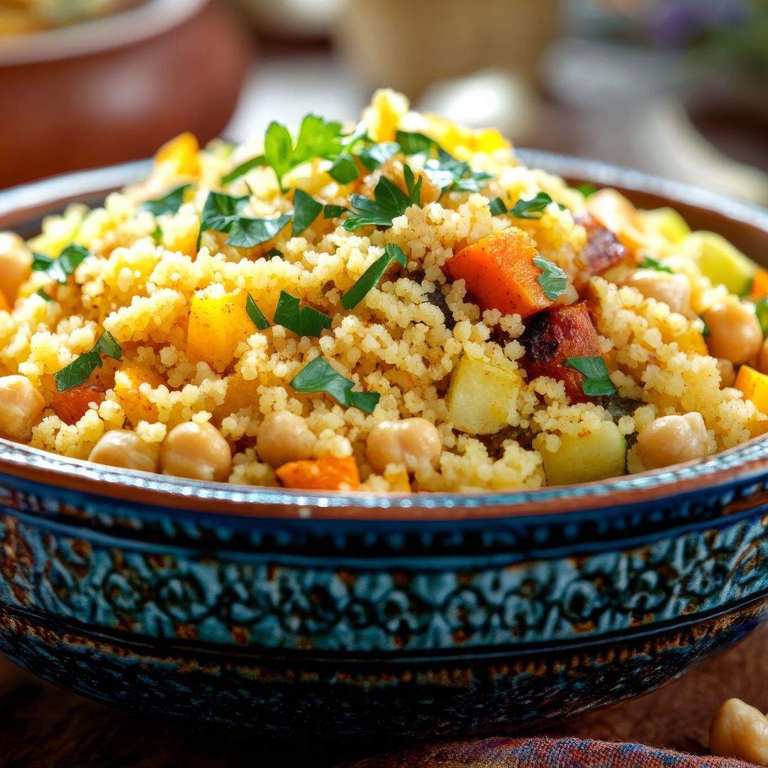 Cuscús con verduras al horno: receta fácil, saludable y tradicional