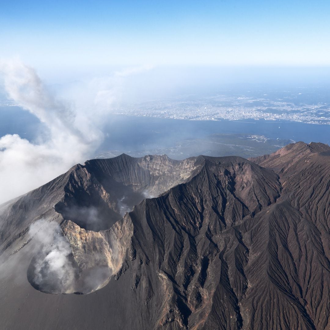 Volcán Sakurajima en Japón