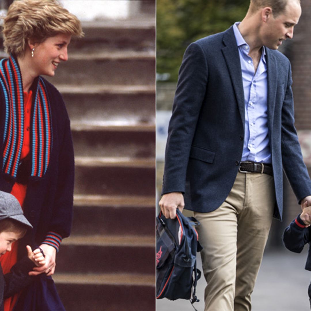 Así fue el primer día de colegio del príncipe Guillermo y así ha sido el de su hijo George