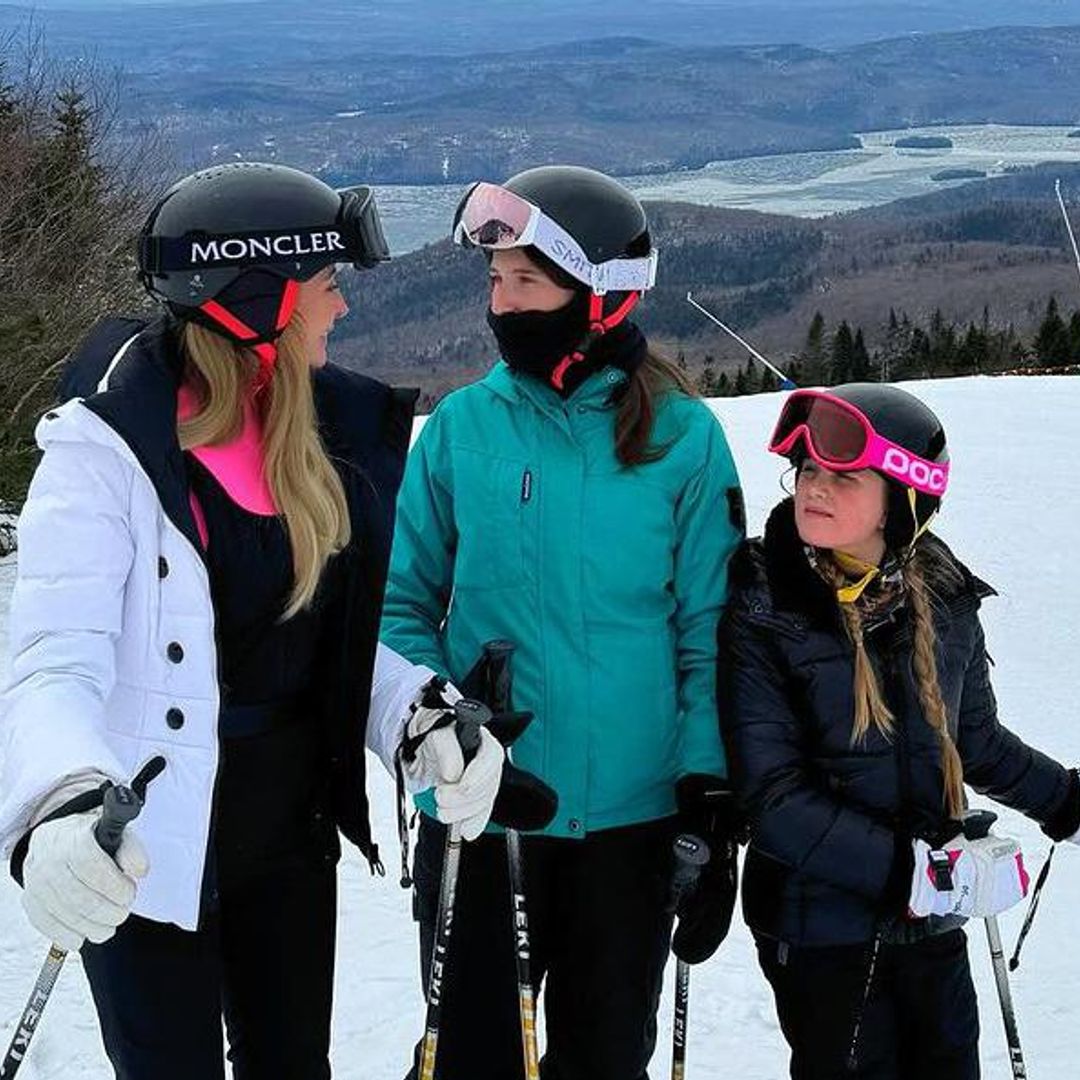 Geraldine Bazán y sus hijas despiden el invierno con unas vacaciones en la nieve