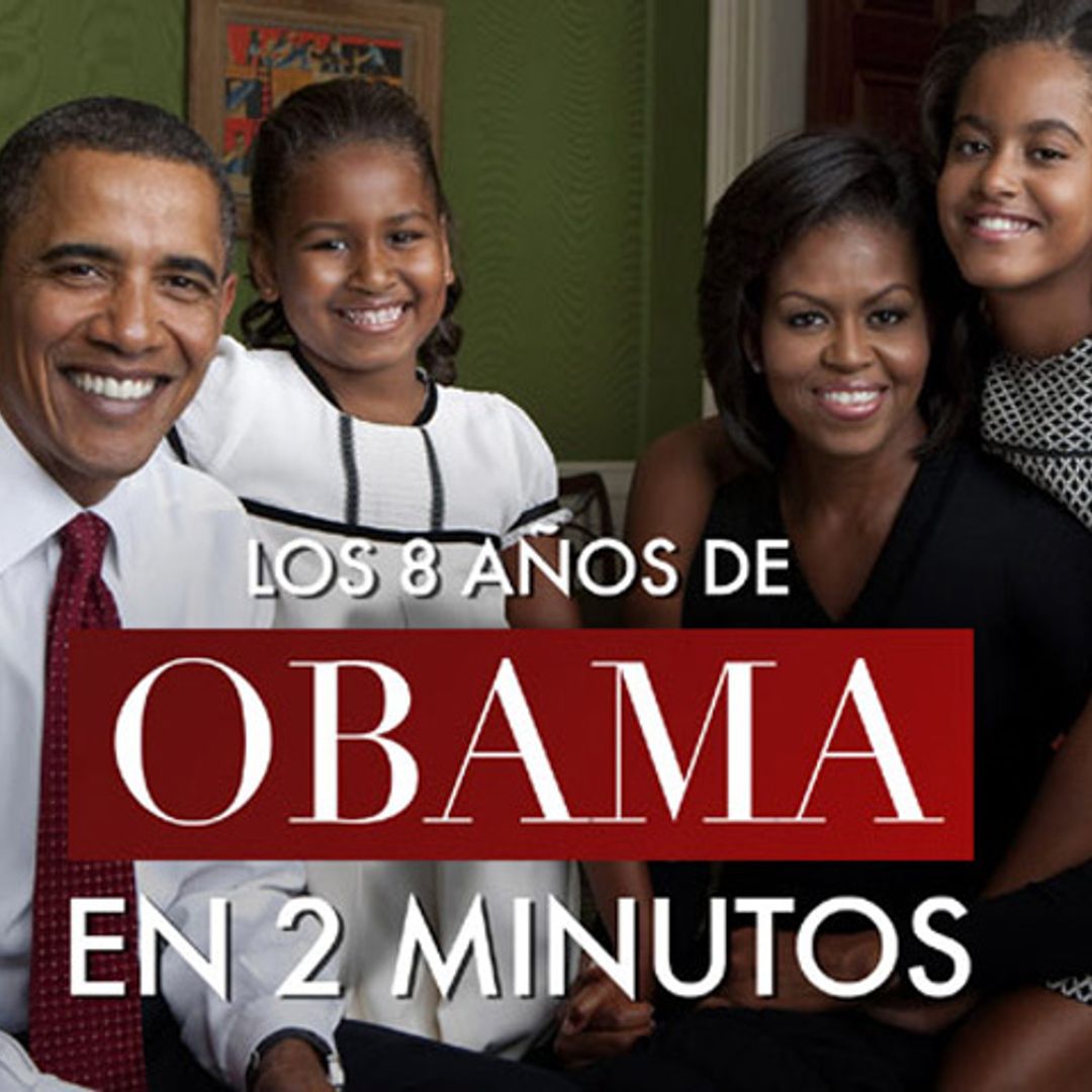 Los ocho años de la familia Obama contados en dos minutos