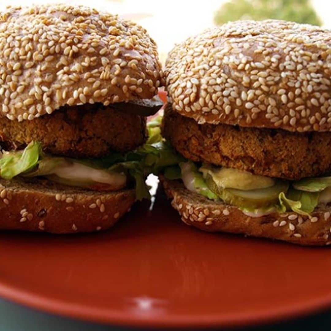 Hamburguesa vegana de soja y puerro
