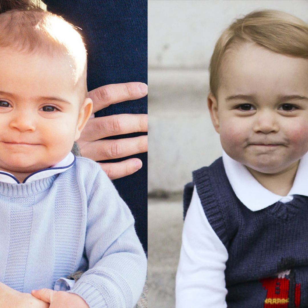 ¡Como dos gotas de agua! El gran parecido entre los príncipes Louis y George de Cambridge
