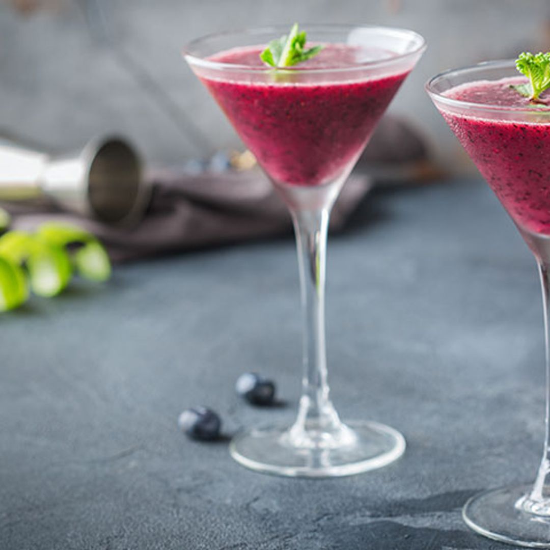 Margarita 'frozen' de arándanos