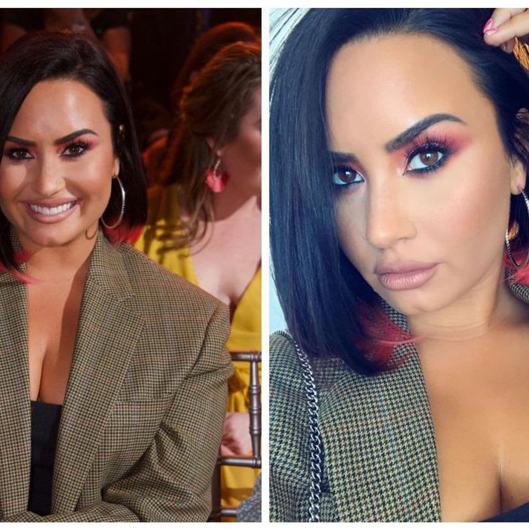 ‘Oversized’ y Príncipe de Gales: así es el ‘blazer’ todoterreno de Demi Lovato