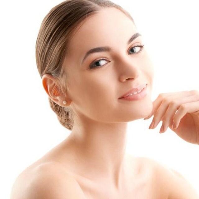 beautiful woman with perfect skin
