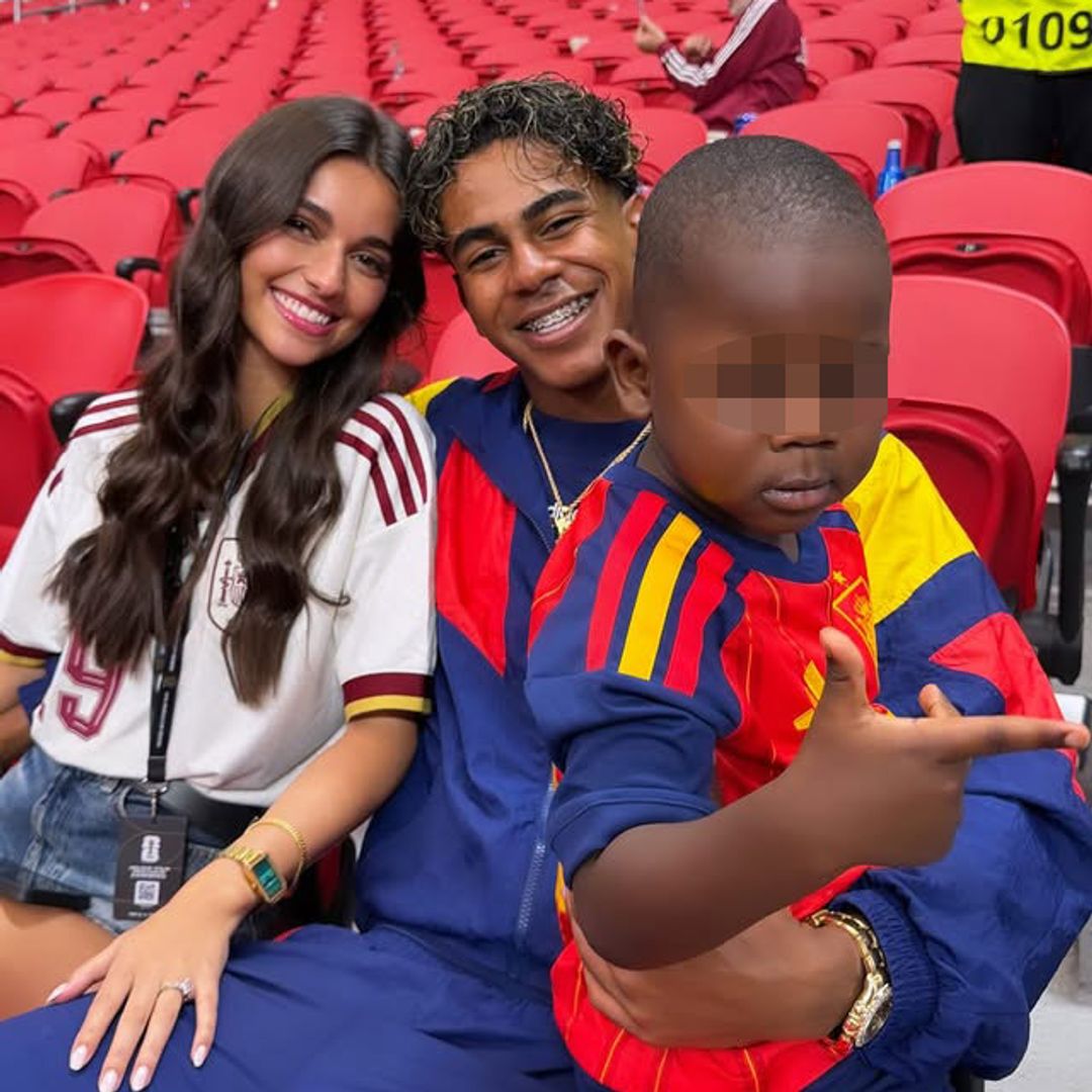 Las fotos de Lamine Yamal con su novia Inés y su hermano Keyne tras el agridulce debut de España en el Mundial