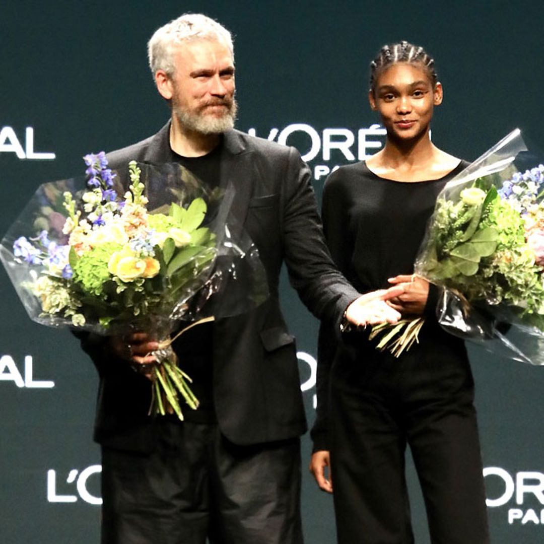 La firma Elio Berhanyer y la modelo Nathalia Novas triunfan en Fashion Week Madrid