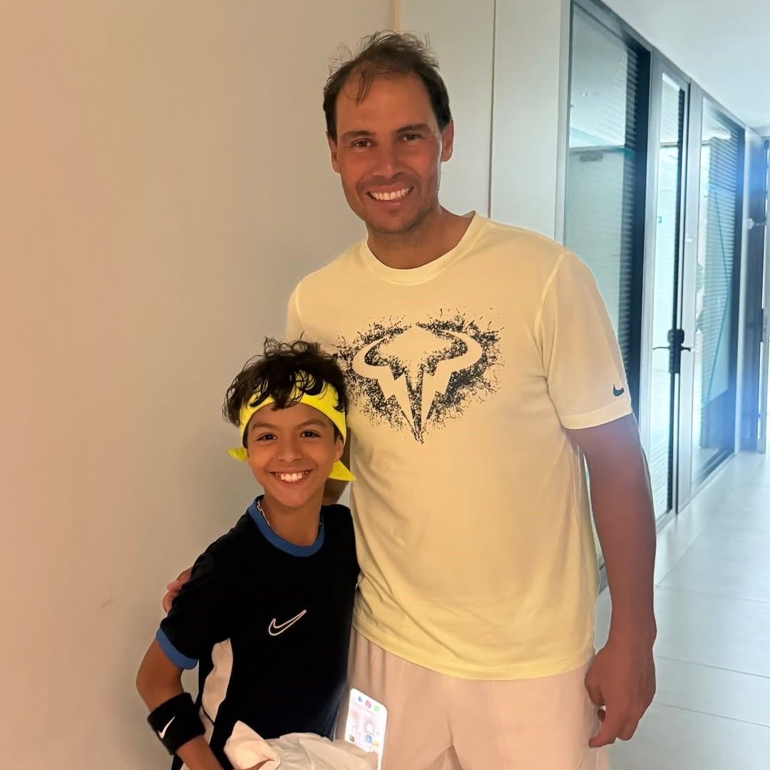 El hijo de Ninel Conde y su emocionante encuentro con su ídolo, el tenista Rafa Nadal