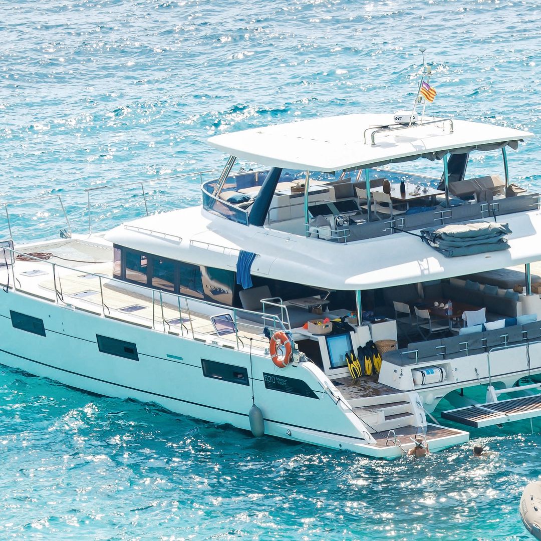 El catamarán en el que salieron a navegar