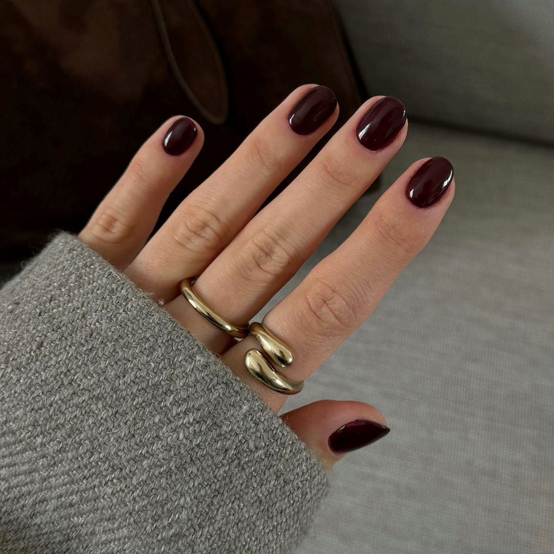 Manicura burdeos