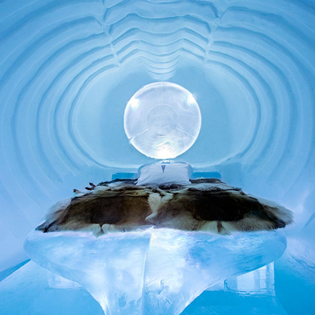Una suite de hielo para todo el año en Suecia