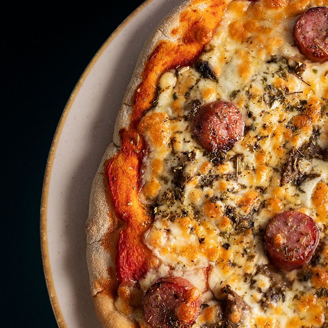 Pizza con longaniza de Graus, Huesca
