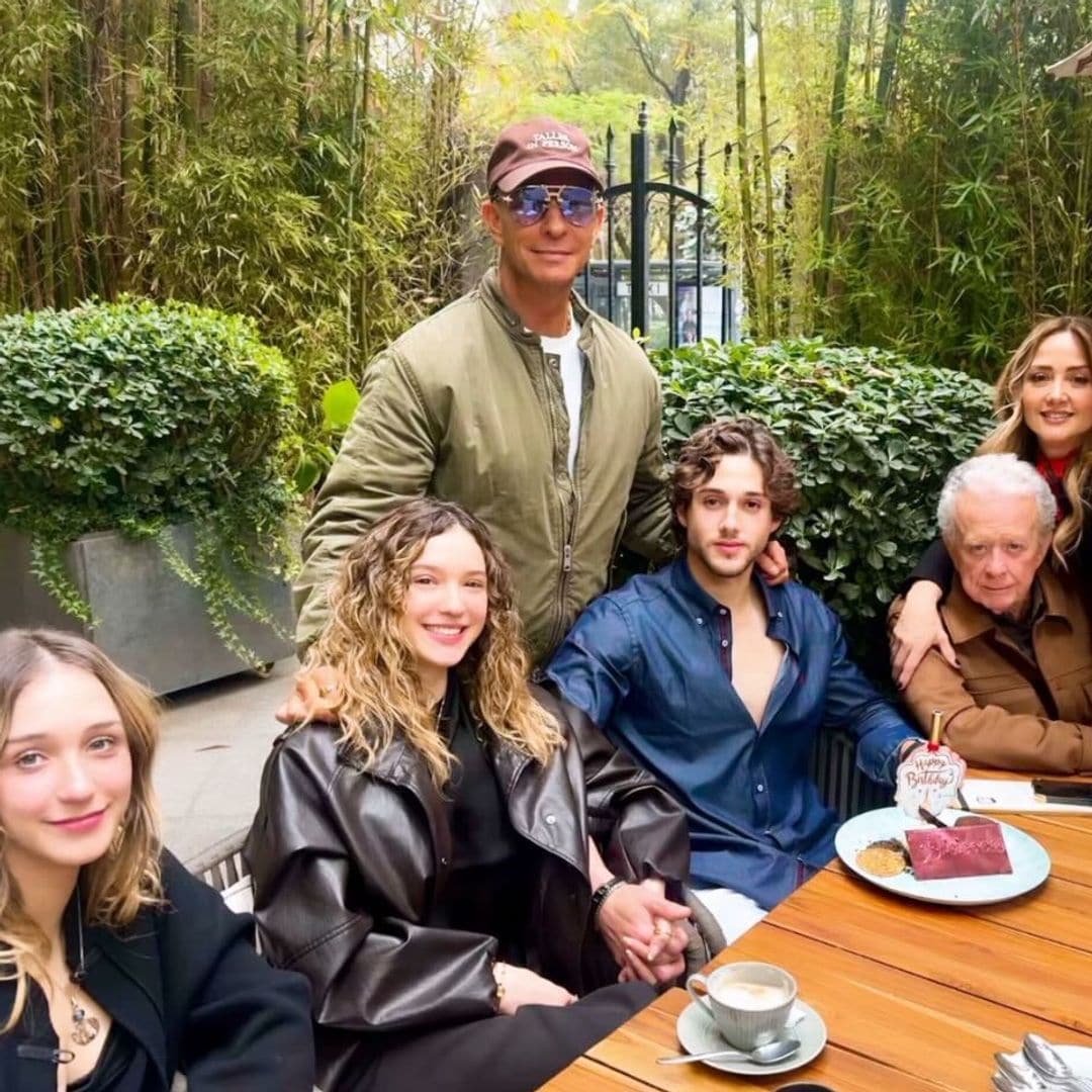 Andrea Legarreta y Erik Rubín celebran por anticipado el cumpleaños del novio de su hija Mía