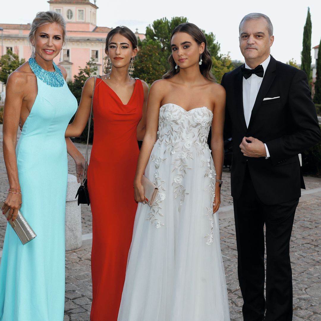 Patricia junto a Ramón García, con el que estuvo casada 24 años, y sus dos hijas, Verónica y Natalia