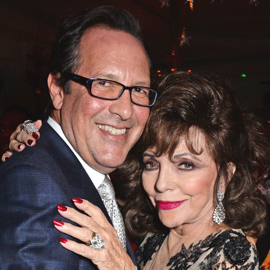 Joan Collins logra escapar de un grave incendio en su casa y tilda a su marido de 'héroe'