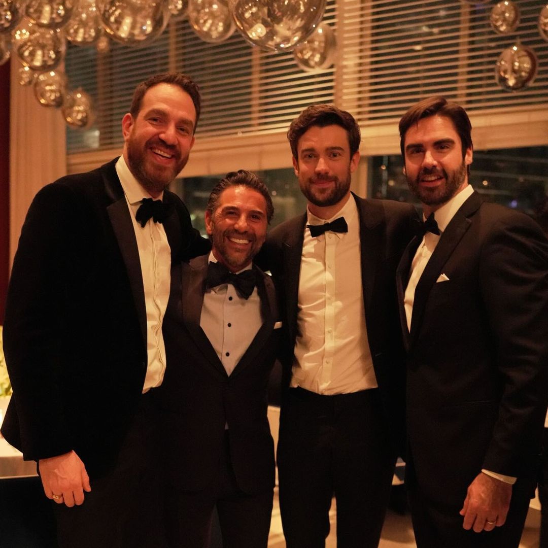 El director y productor inglés Gabe Turner, el marido de Eva Longoria, Pepe Bastón, el cómico y presentador Jack Whitehall y Xavier Asensi, copresidente del Inter de Miami