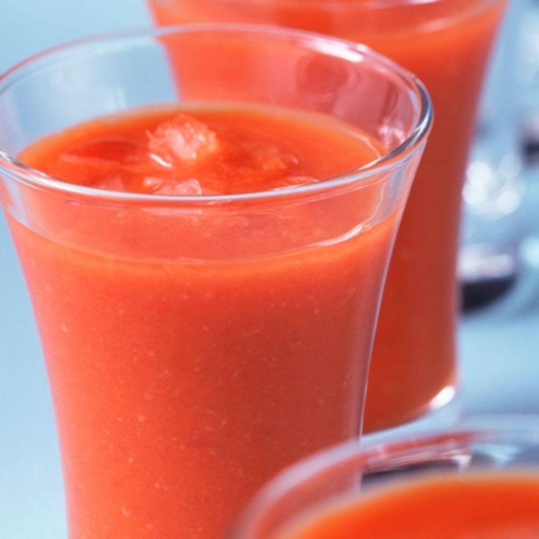 Gazpacho con hielo de tomate