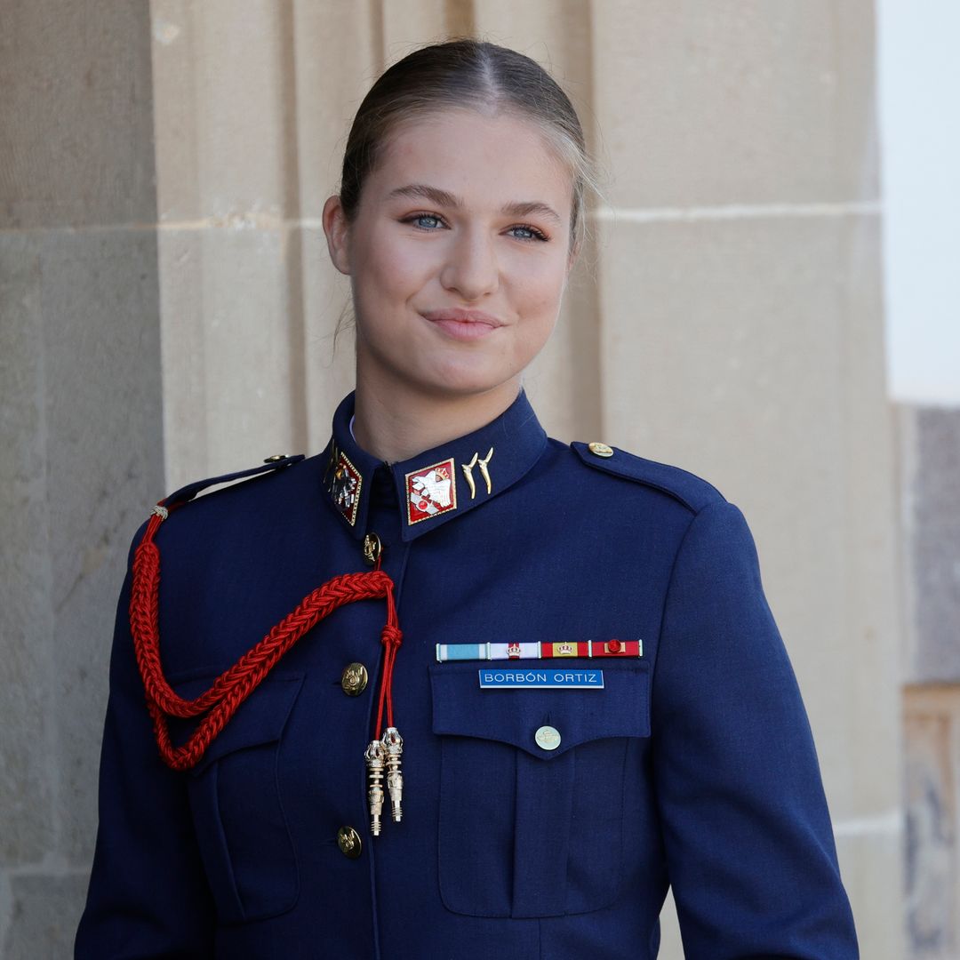 La princesa ingresa en la Academia de San Javier para finalizar su formación militar, en fotos
