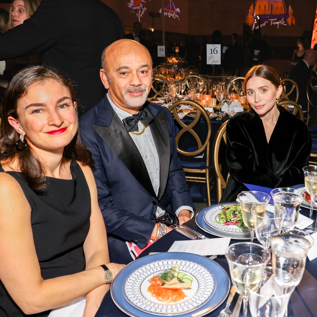 Chloe Malle, Christian Louboutin y Ashley Olsen.