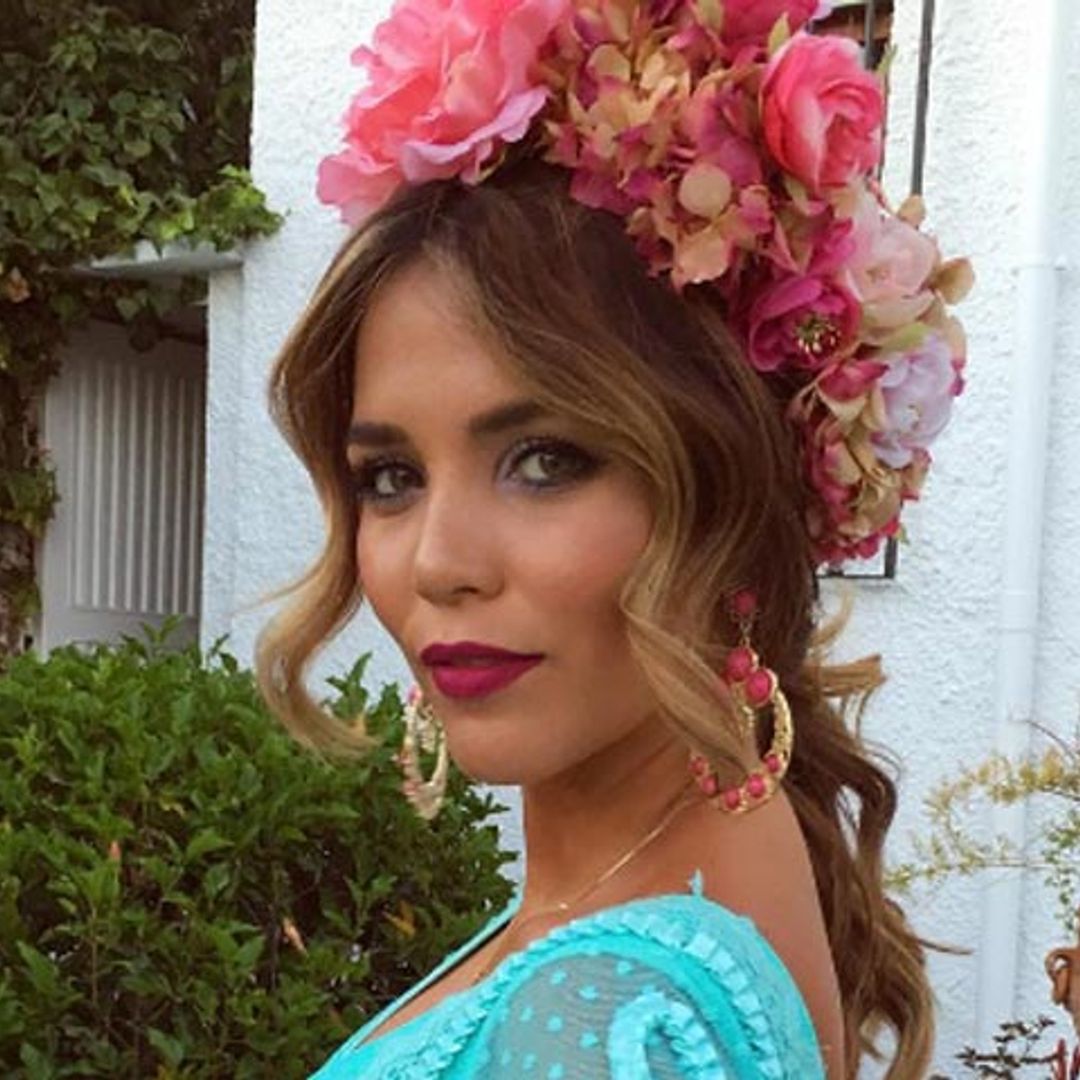 Rosanna Zanetti, novia de David Bisbal, una gitana en la feria de Almería