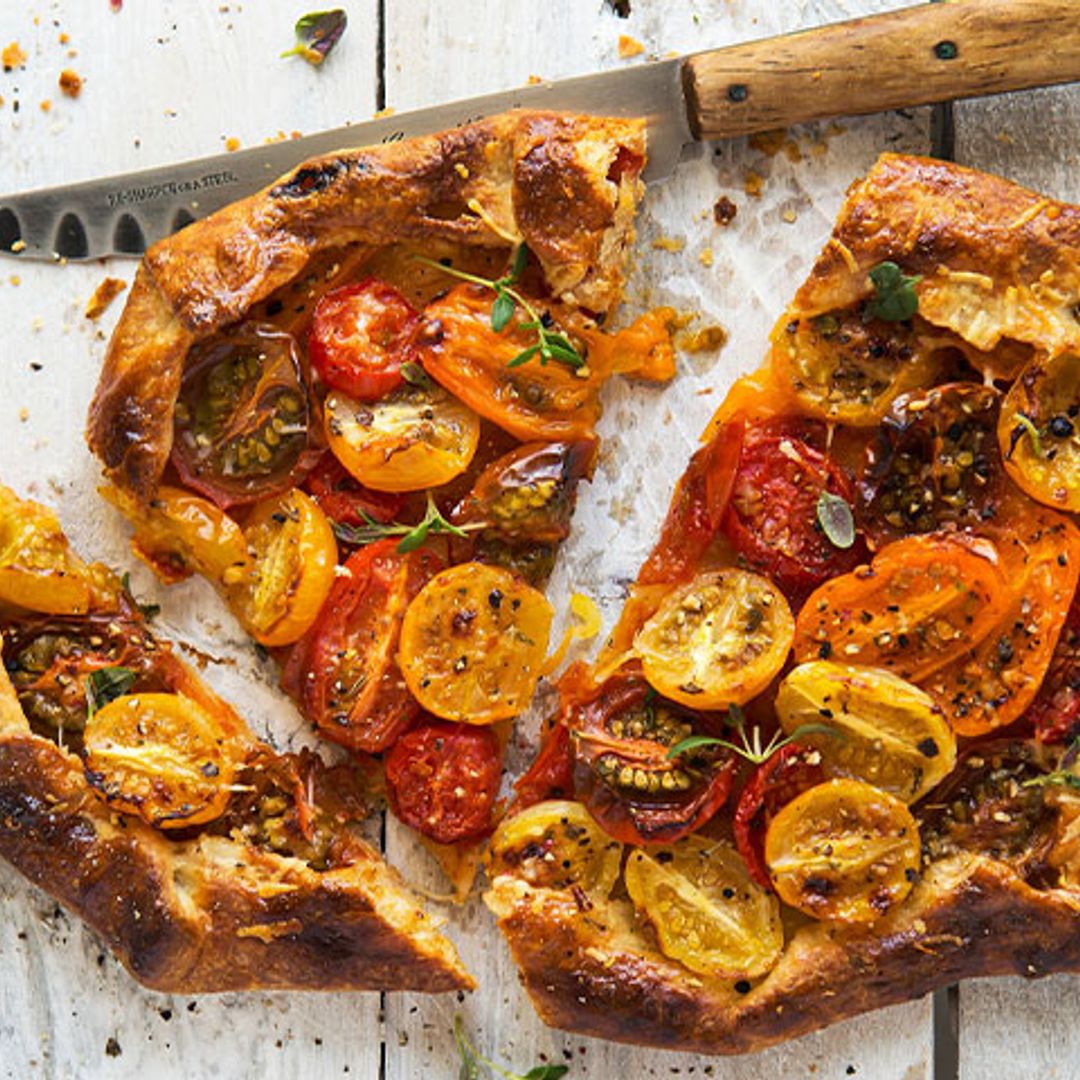 'Galette' de tomatitos cherry de colores