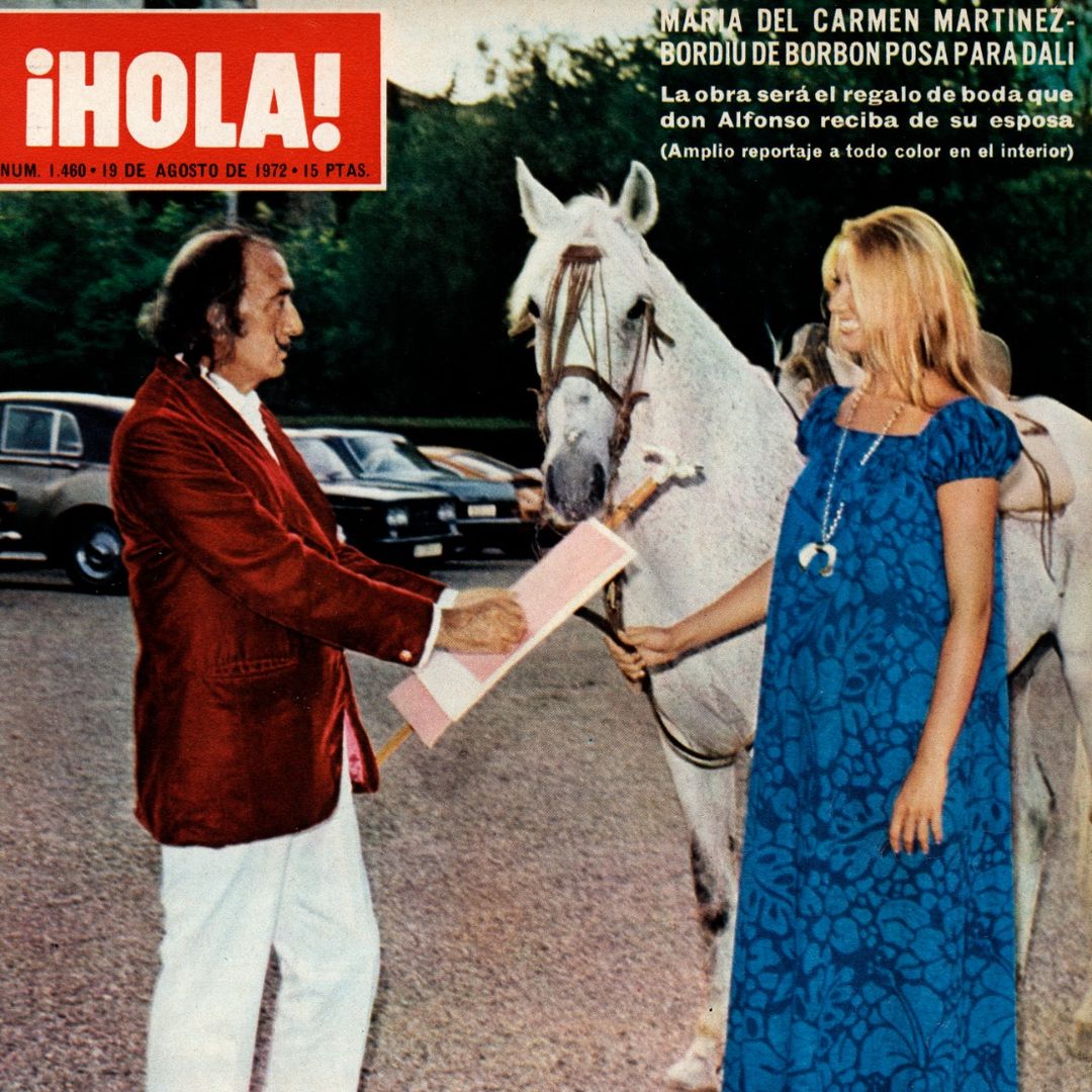 El día que Dalí pintó a Carmen Martínez-Bordiú a lomos de un caballo invisible: la surrealista historia que sólo ¡HOLA! pudo contar