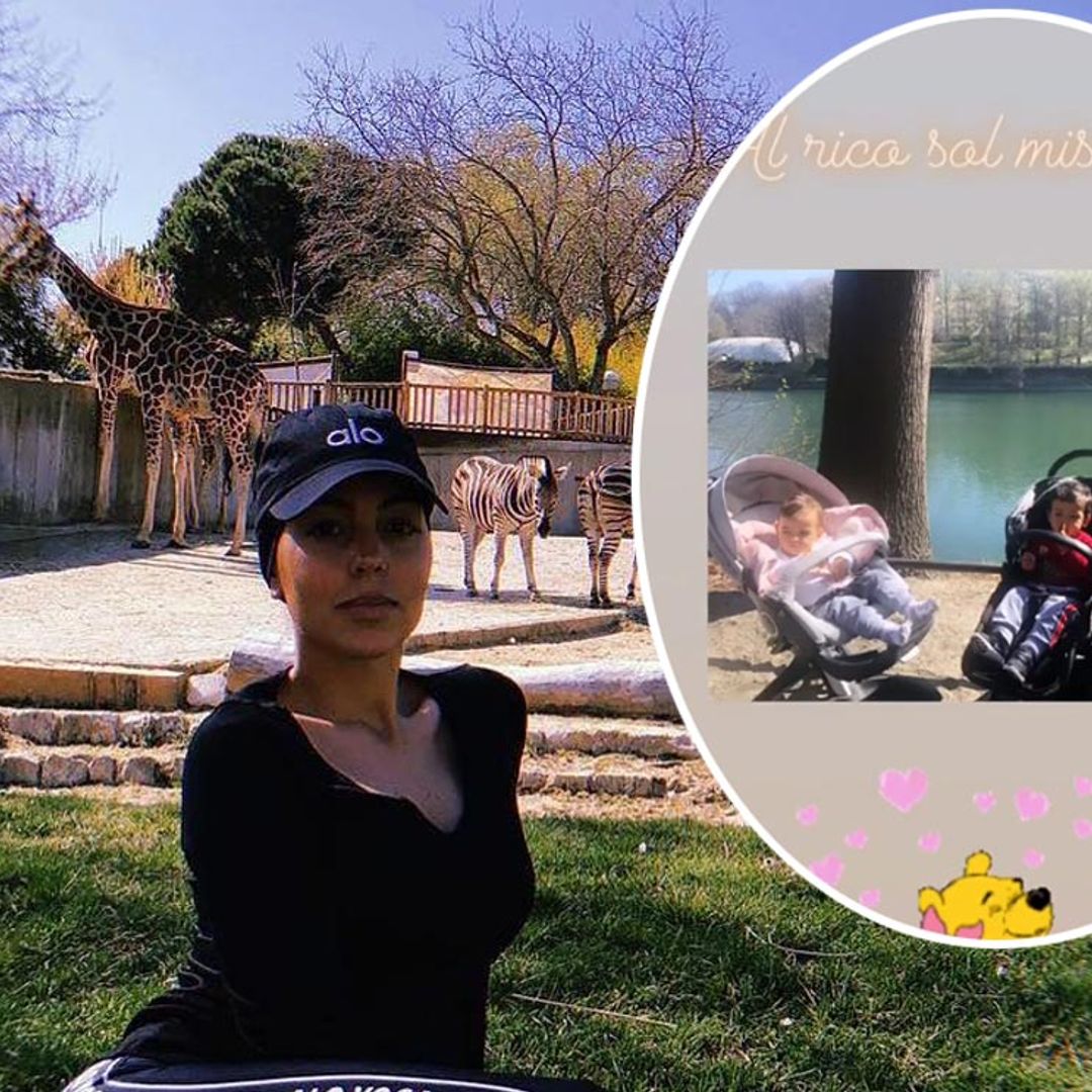 Georgina Rodríguez comparte una tarde muy primaveral con sus 'amores'