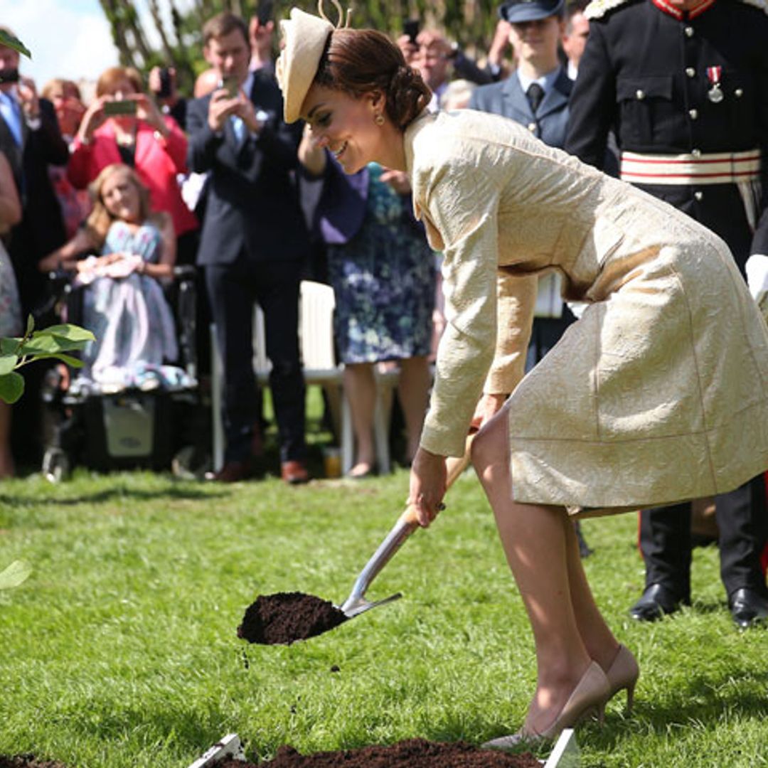 La Duquesa de Cambridge planta 'glamour' en la fiesta del Jardín del castillo de Hillsborough
