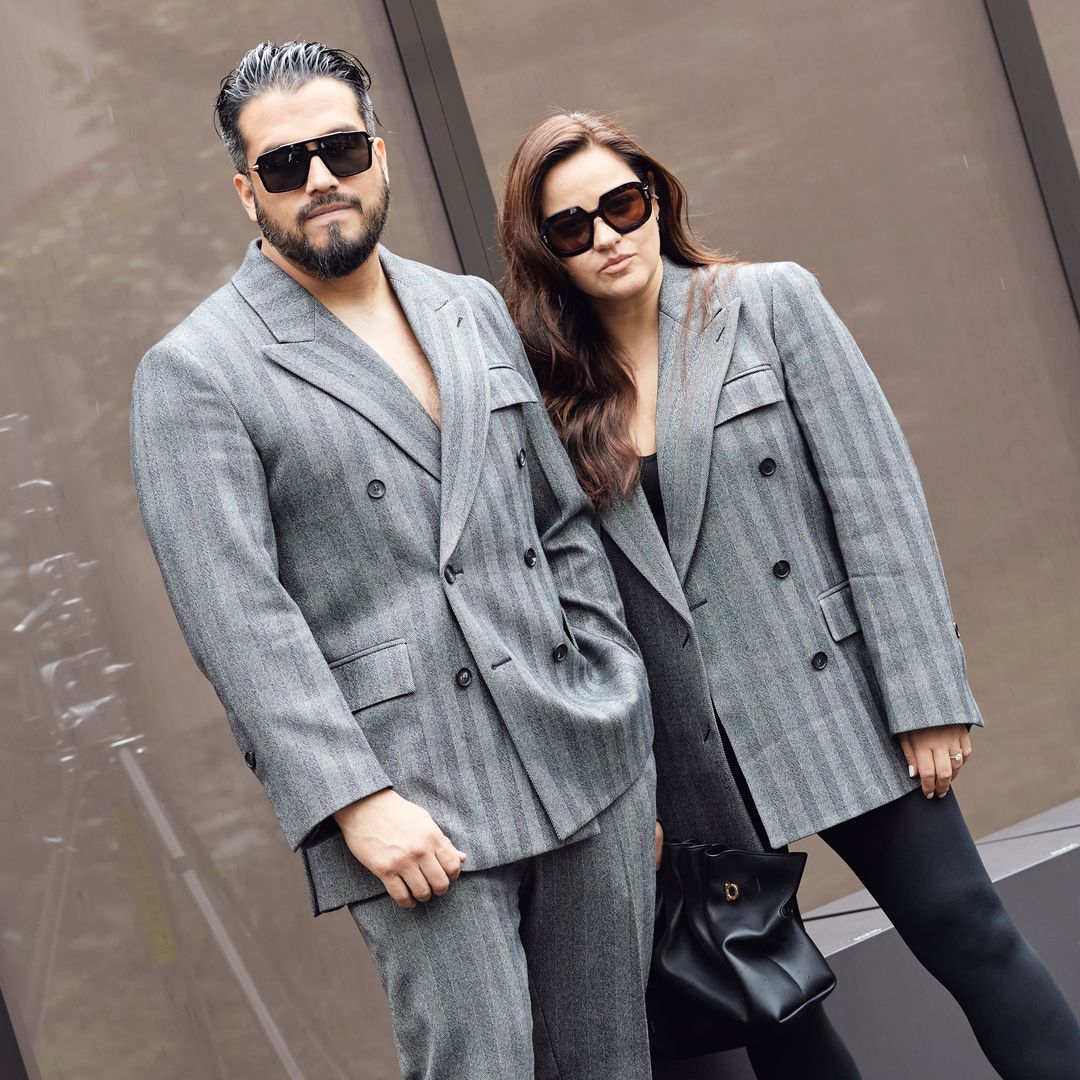 Maite Perroni y Andrés Tovar deslumbran como invitados especiales en el desfile de Ferragamo en Milán