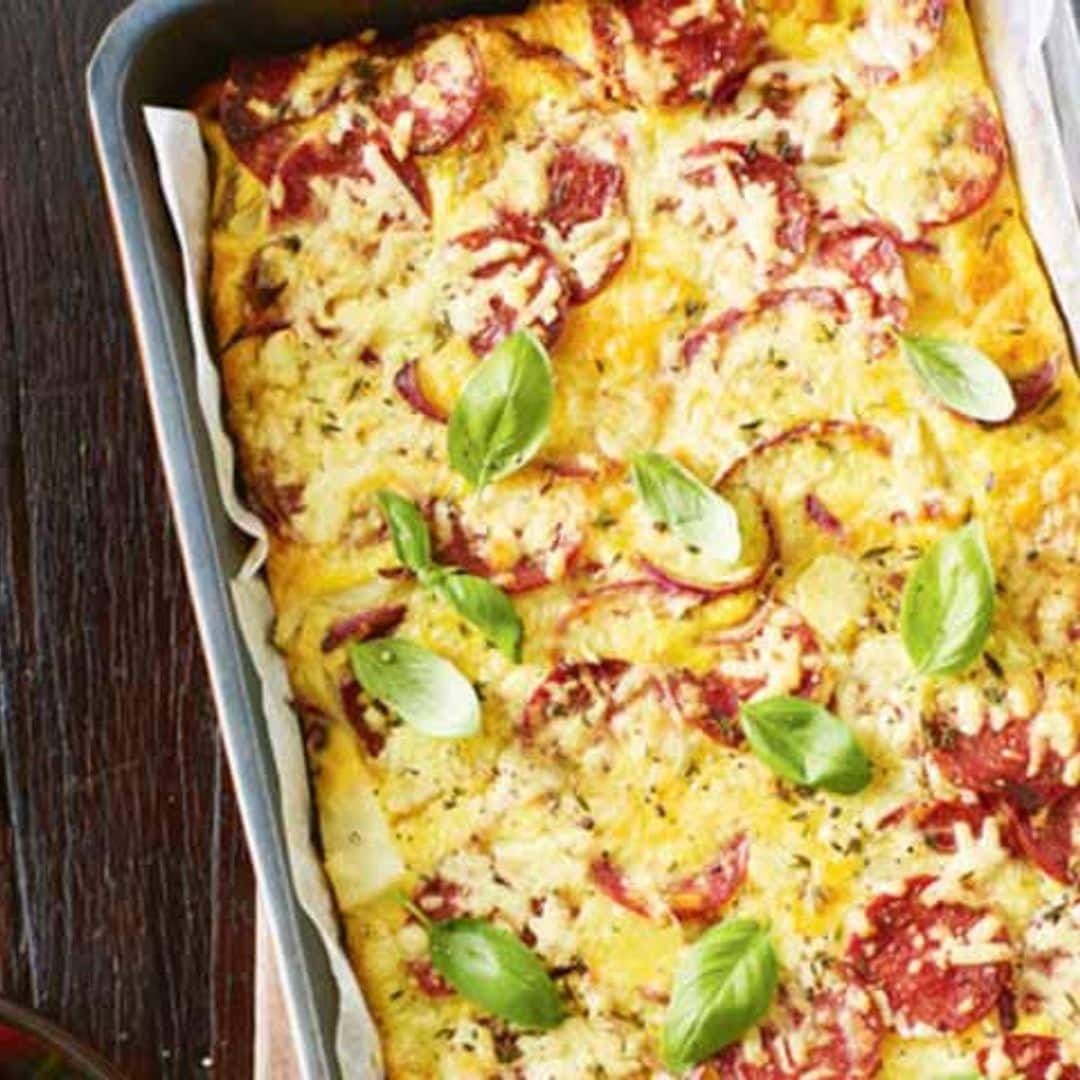 'Frittata' de 'peperoni' y patata