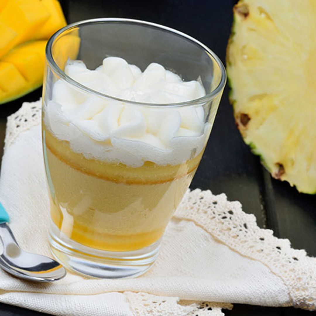 'Mousse' de piña y mango