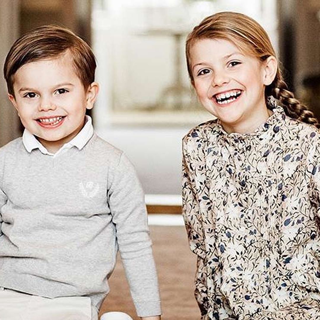 Estelle y Oscar de Suecia, la viva imagen de la felicidad en el octavo cumpleaños de la princesa