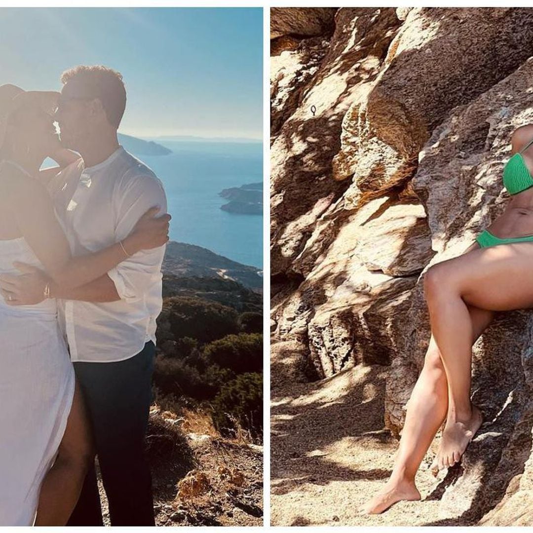 Francisca Lachapel y su esposo disfrutan de su luna de miel con un invitado inesperado