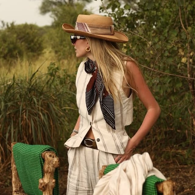 María Garrido con look de chaleco
