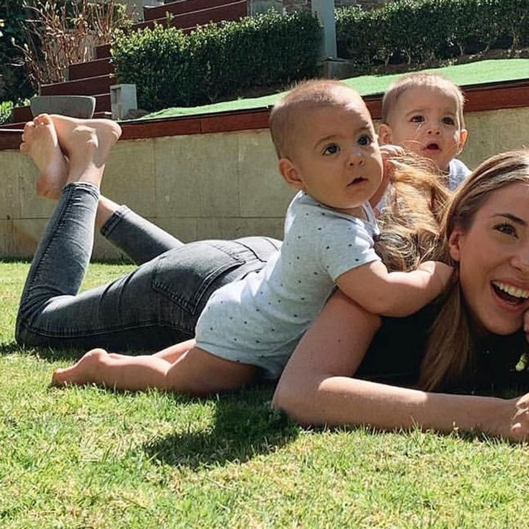 ¡Vaya fauna! Alice Campello y sus mellizos reciben una visita sorpresa en su día de campo