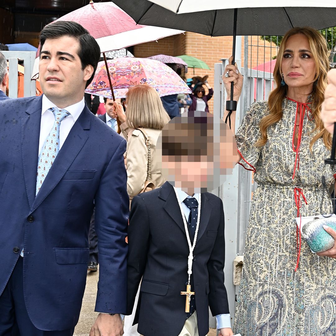 La felicidad de Gema Ruiz en la Primera Comunión de su hijo Juan: las fotos de la celebración familiar en Madrid